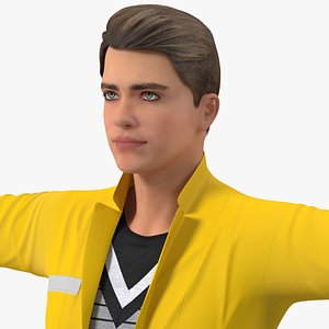 Teenage Boy Fashionable Style Rigged for Maya