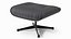 Ottoman for Lounge Chair Black