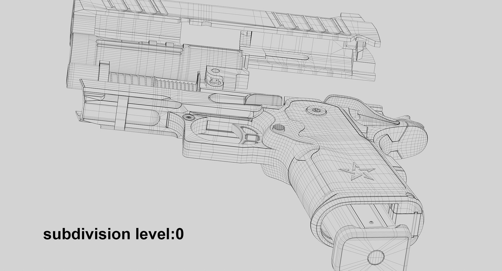 Striker Pistol Staccato CS Series PBR 3D model https://p.turbosquid.com/ts-thumb/A4/EdlQb1/9i/wir_11/jpg/1759998642/1920x1080/fit_q87/600ffe879f053ed5e874ab738ad69b10d6183af8/wir_11.jpg
