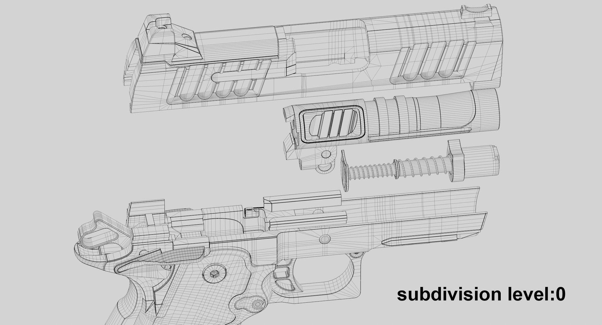 Striker Pistol Staccato CS Series PBR 3D model https://p.turbosquid.com/ts-thumb/A4/EdlQb1/Xq/wir_10/jpg/1759998642/1920x1080/fit_q87/5add7b589451d2dc6a48d5efa662179286a87108/wir_10.jpg