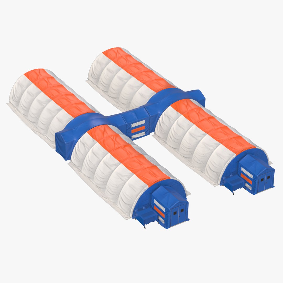 Portable Negative Pressure Isolation Hospital 3D model preview
