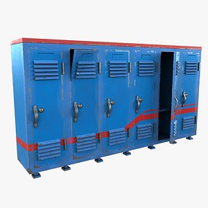 Stylized Lockers 3D