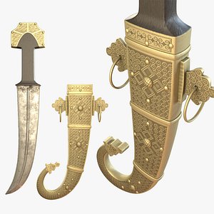 3D Qatari Dagger