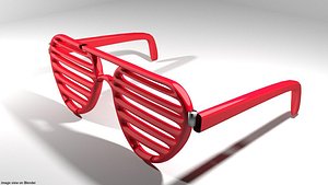 eyeglasses novelty shutter 3D model