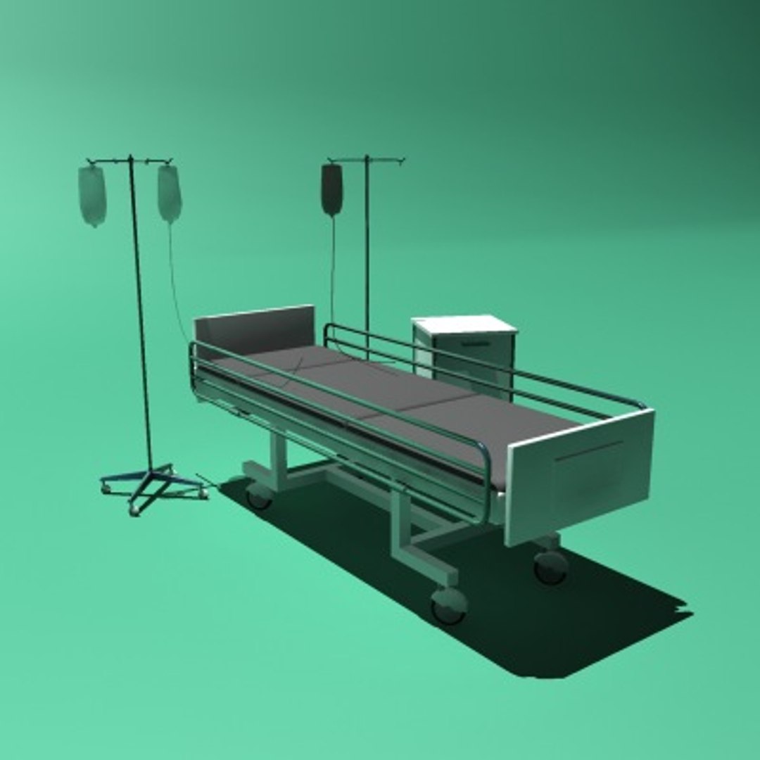 Hospital Bed 3d Model 3294