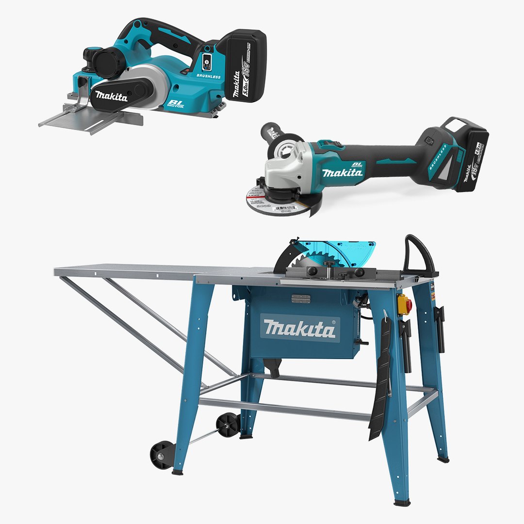 Makita Power Tools Collection 3D model preview