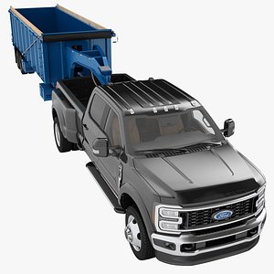 Ford Super Duty F450 2023 Powered Dump Trailer 05