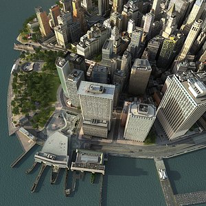 Manhattan Lower Tip Low Poly