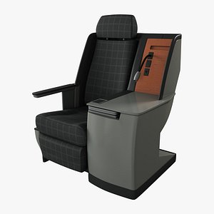 First Class Airplane Seat (Rigged)