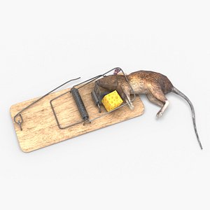 3D Mousetrap with mouse model