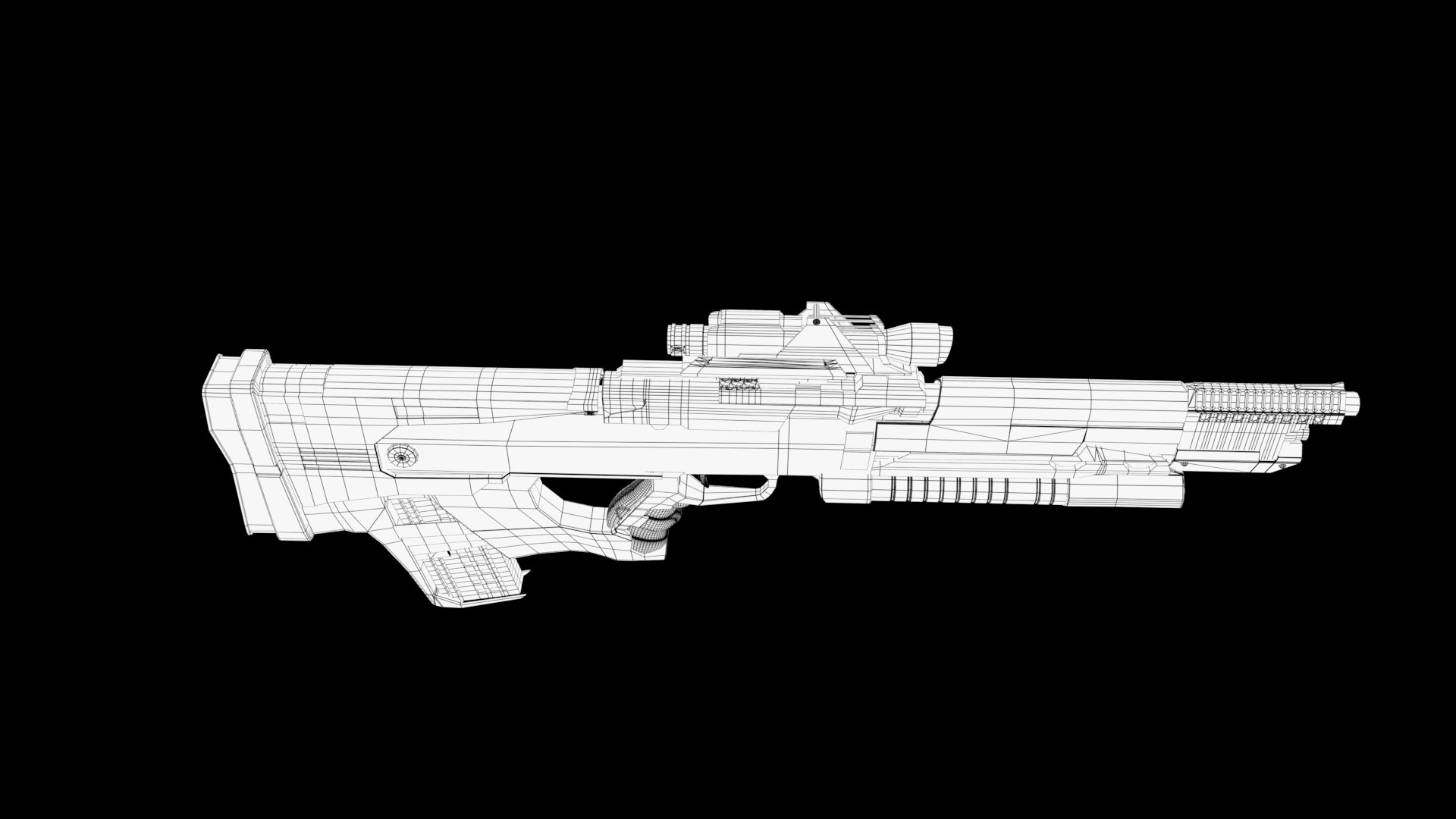 Assault Rifle Model - TurboSquid 1868607