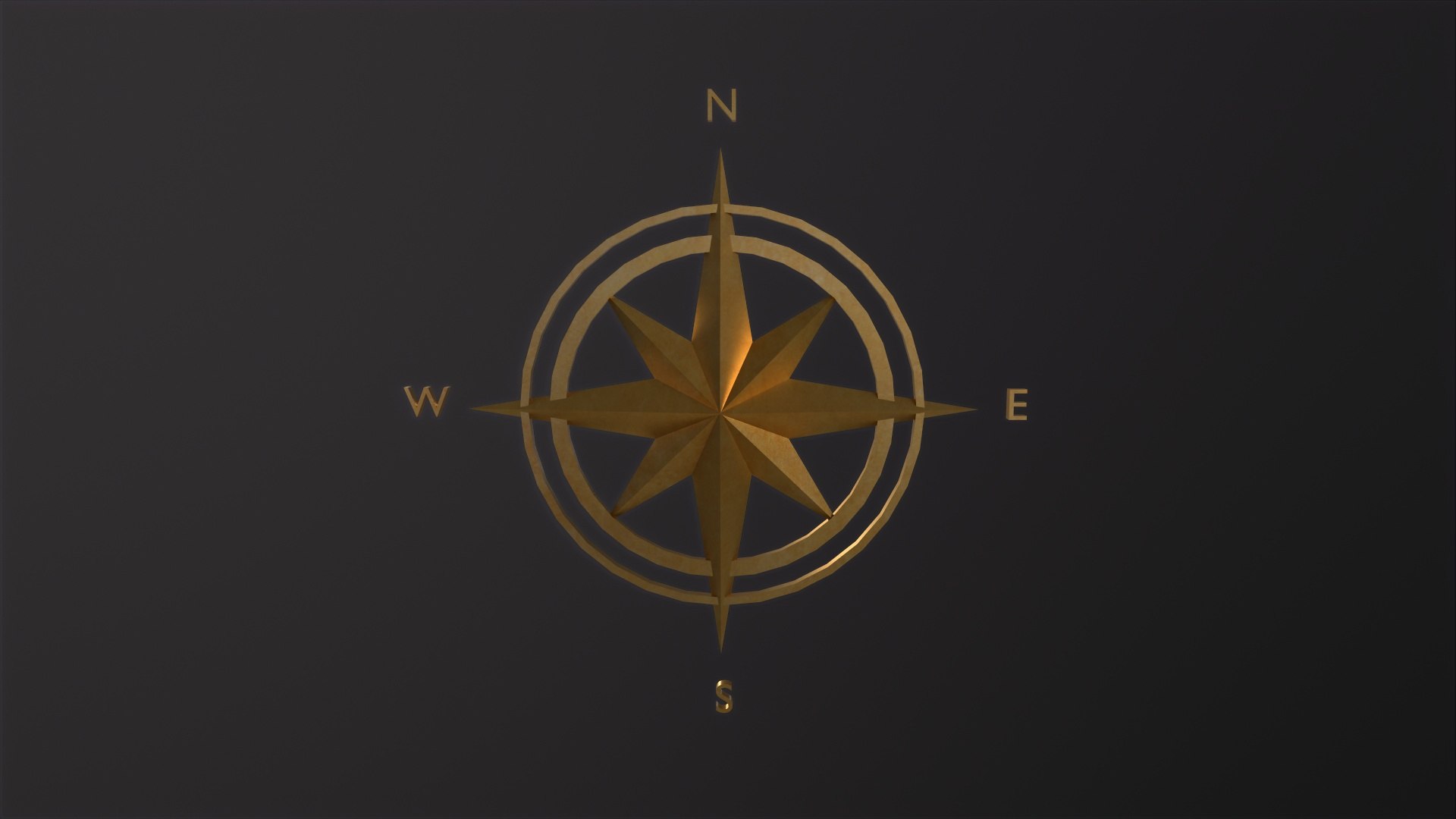 3D Compass Rose - TurboSquid 2132297