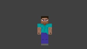 fully rigged steve minecraft