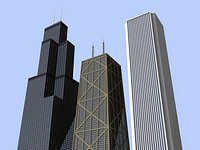 3 chicago skyscrapers