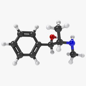 Ephedrine structure 3D model