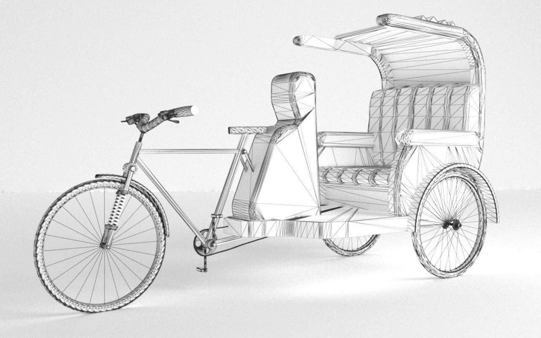 3D Bike Rickshaw 3 - TurboSquid 1571673