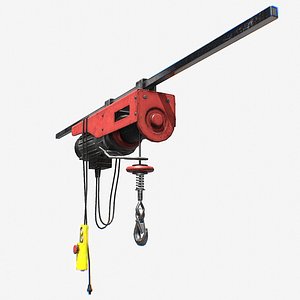 Mini Wire Rope Electric Hoist RED