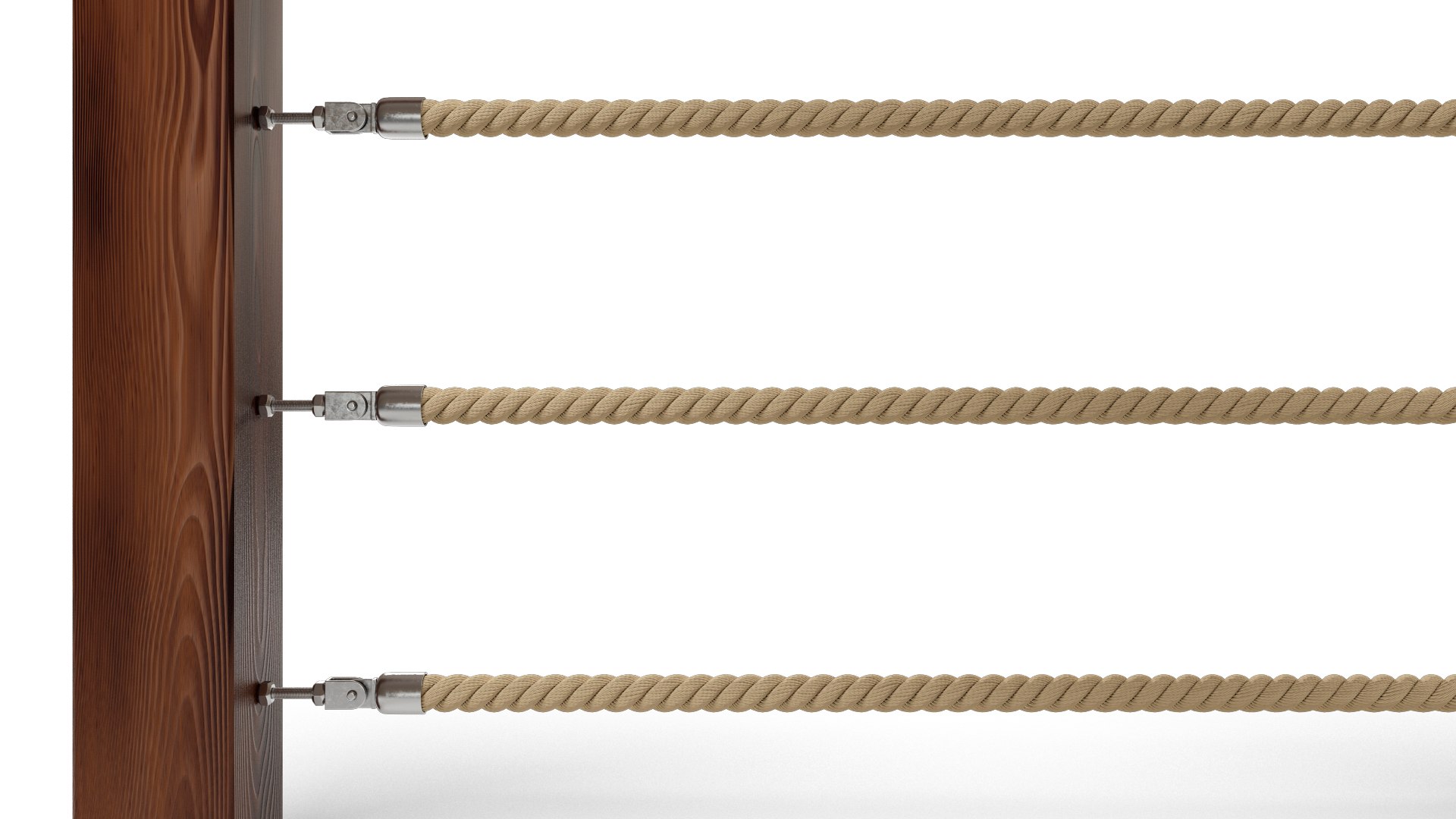 Rope Railing 3D Model - TurboSquid 1716301