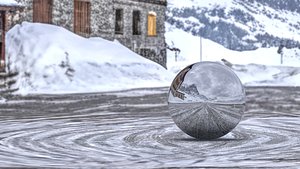 Alpine Mountain Lodge HDR  360 Panorama 3D model