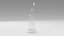 Tiered Clear Tube Candlestick on Rectangular Base