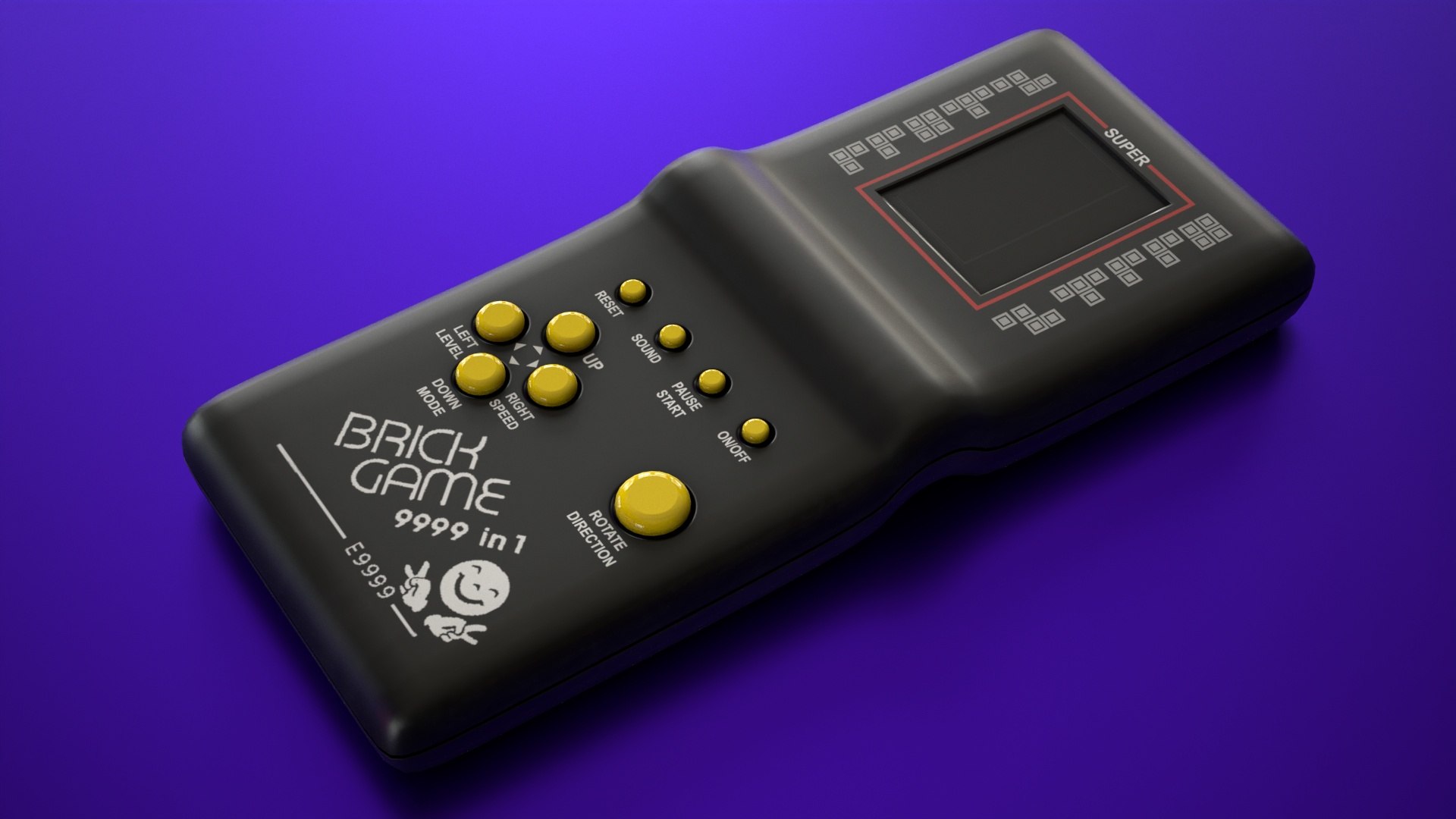 Handheld Tetris Brick Game 3D Model - TurboSquid 1994915