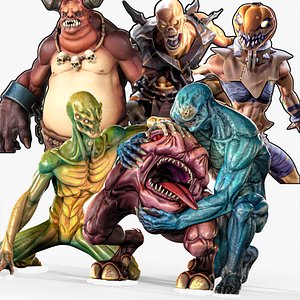 3D Pack 1 and 2 - Stylized Fantasy Creatures