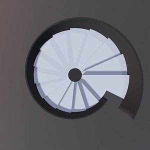 Spiral stair 2023-0002 3D model