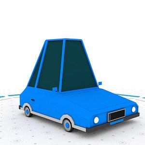 Low poly car 3D