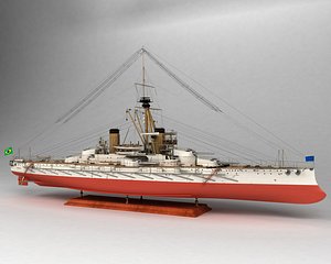 3D Brazilian battleship 