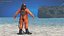 Empty Used Copper Diving Suit 3D