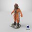 Empty Used Copper Diving Suit 3D