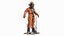 Empty Used Copper Diving Suit 3D