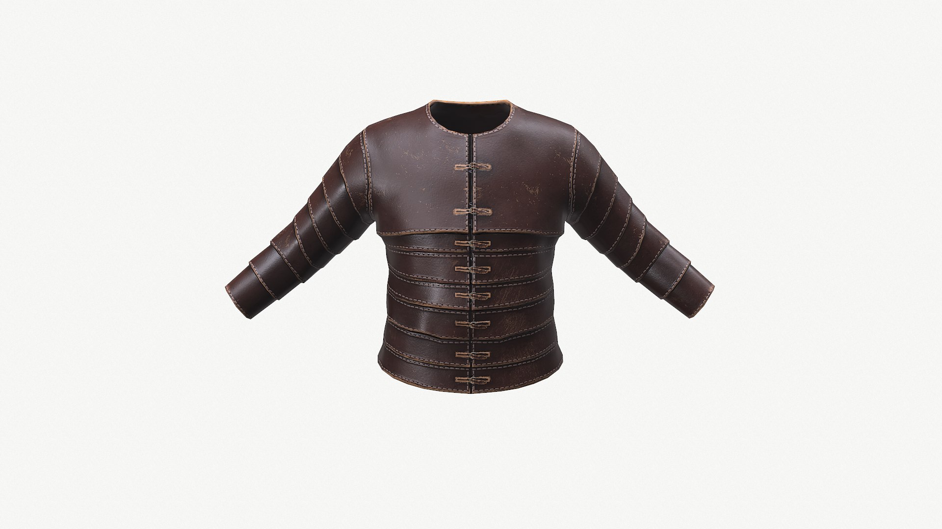 Ancient Armor LeatherArmor 3D Model Game Ready PBR Low Poly 3D Model ...