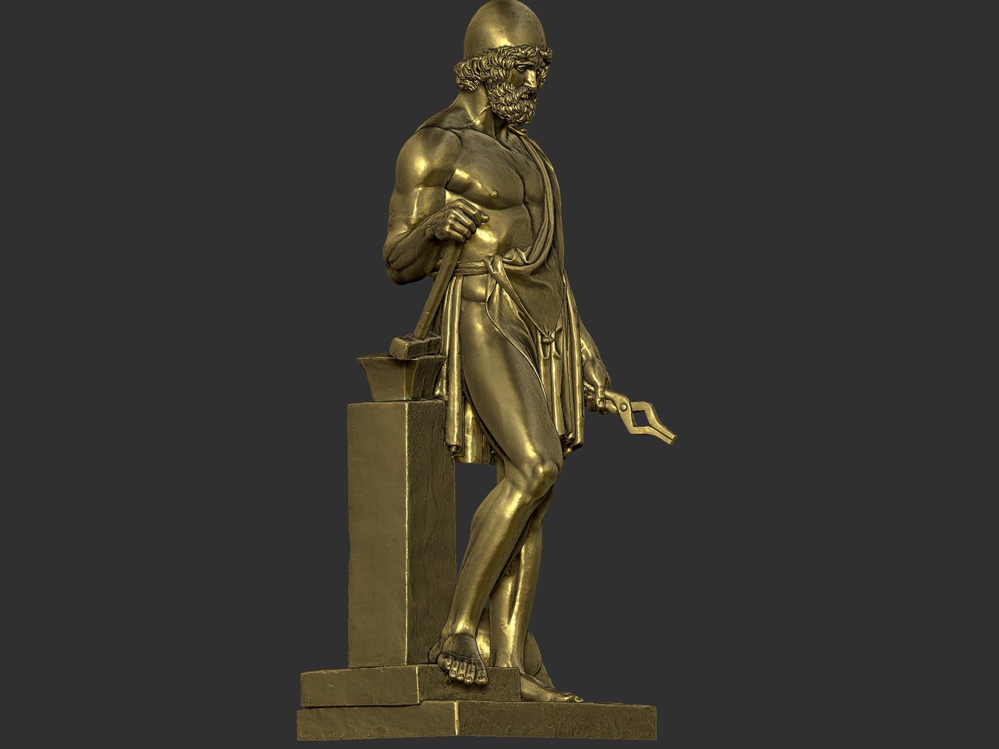 Hefajstos Ulepił Ją Z Gliny Vulcanus Hefajstos Ancient Statue 3D Model - TurboSquid 2243317