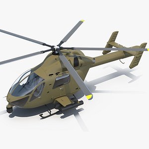 Attack Helicopter Rigged for Cinema 4D