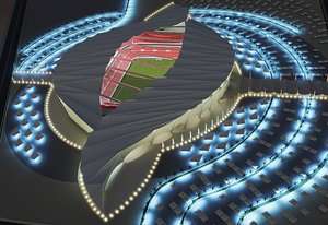 Qatar stadium concept 3D model