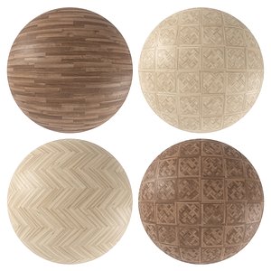 3D model Parquet - Laminate - Wooden floor 4 in 1