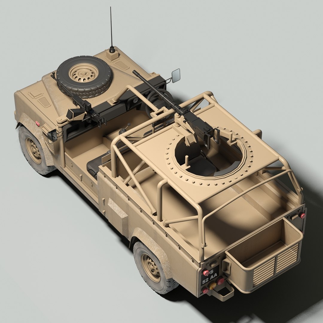 british land rover defender 3d model