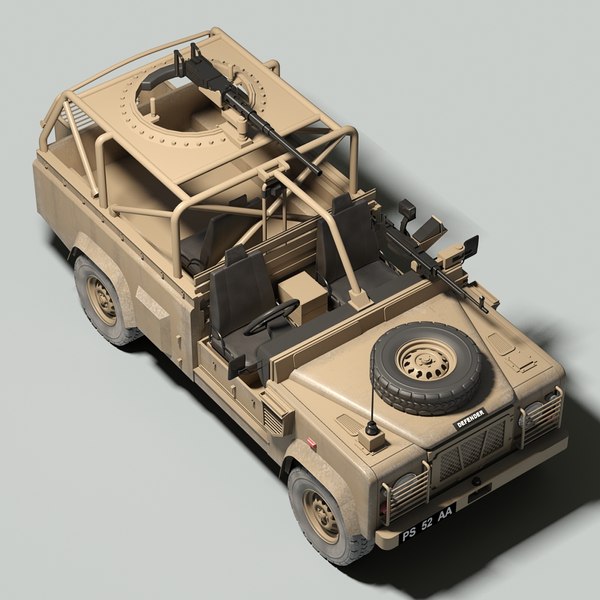 british land rover defender 3d model