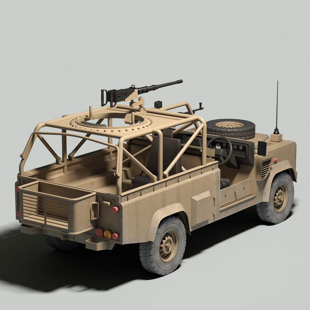 british land rover defender 3d model