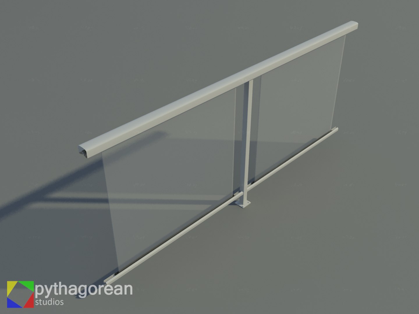 3d Set Modular Railings Model