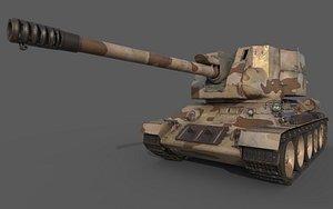 t-34-122 egyptian 3D model