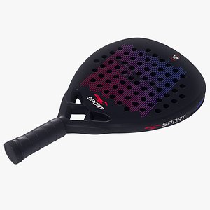 Padel Racket HQ 3D model