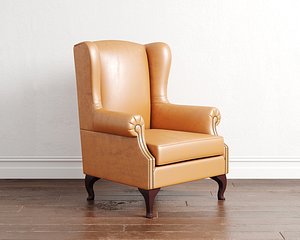 chair armchair wingback 3D model