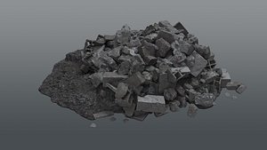 pile rubble debris model