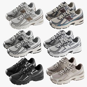 3D model New Balance Sneakers Bundle 04