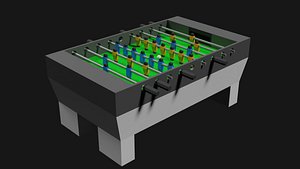 3D Lowpoly Tablesoccer model