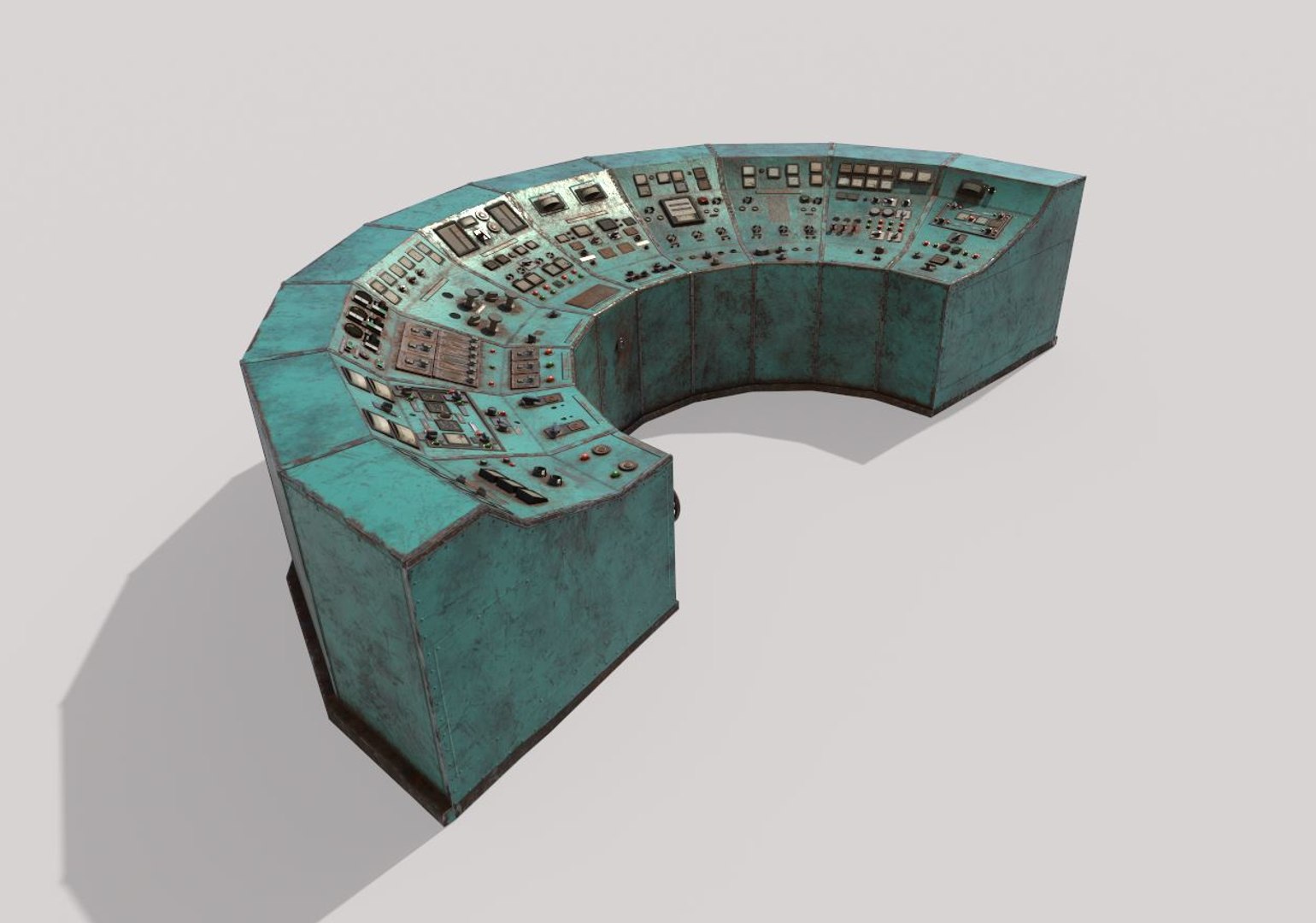 3D Old Control Panel - TurboSquid 1835477