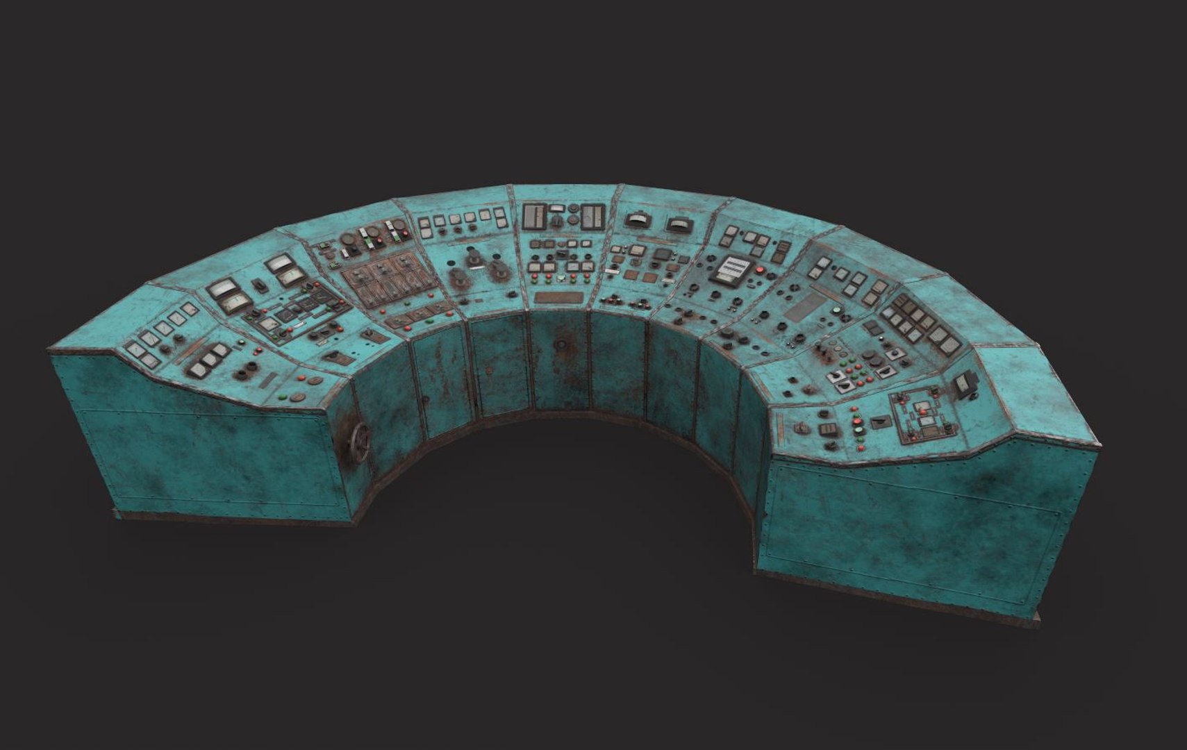 3D Old Control Panel - TurboSquid 1835477