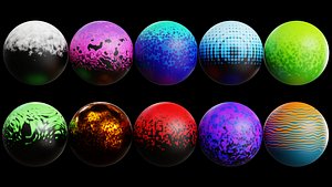 3D model Procedural Stylized Gradients Material Pack